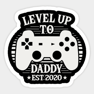 Leveled Up To Daddy Est 2020 Sticker